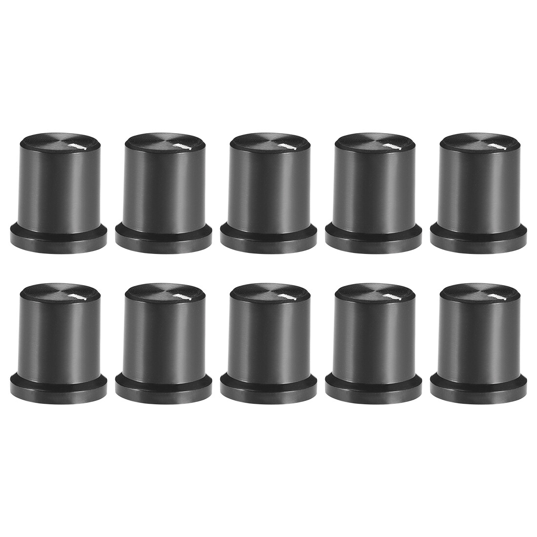 10Pcs 6mm Knob for Speaker Effect Pedal Amplifier Potentiometer Knob 14.5x15.6mm