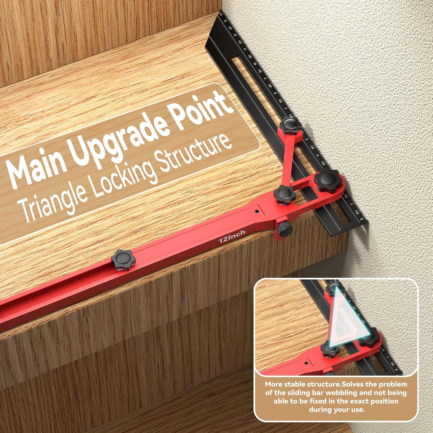 72" Adjustable Stair Tread Template Jig Tool