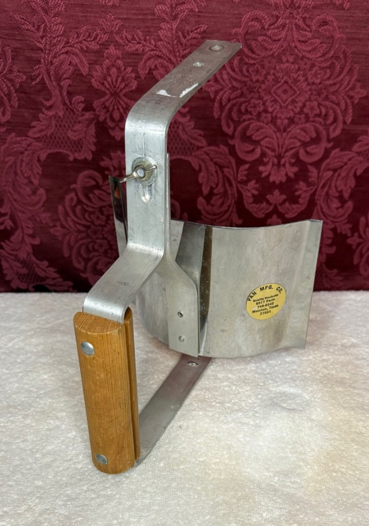 Lantern Adjustable Heat Reflector Shield with Wooden Handle ~  Pan Mfg. Co.