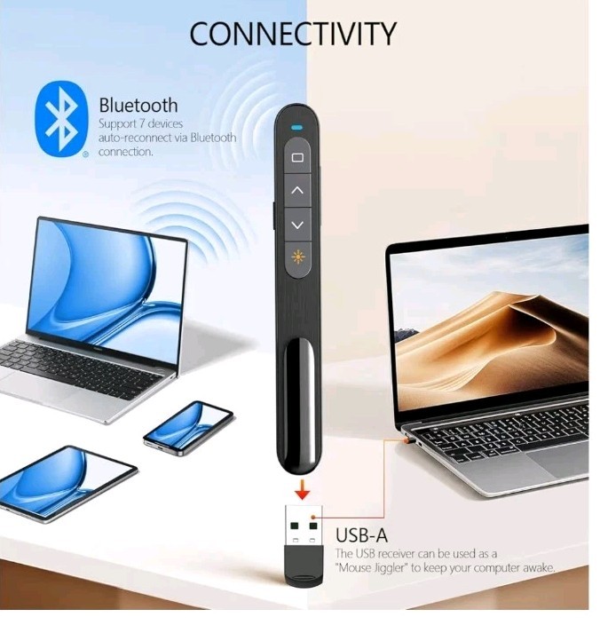 USB Type C Wireless Presenter Remote Presentation Clicker, Volume Parts Only