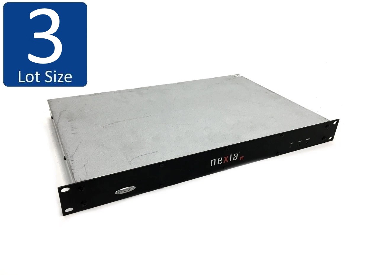 Lot of 3 Biamp Nexia VC Video Conference DSP Digital Audio Processor System