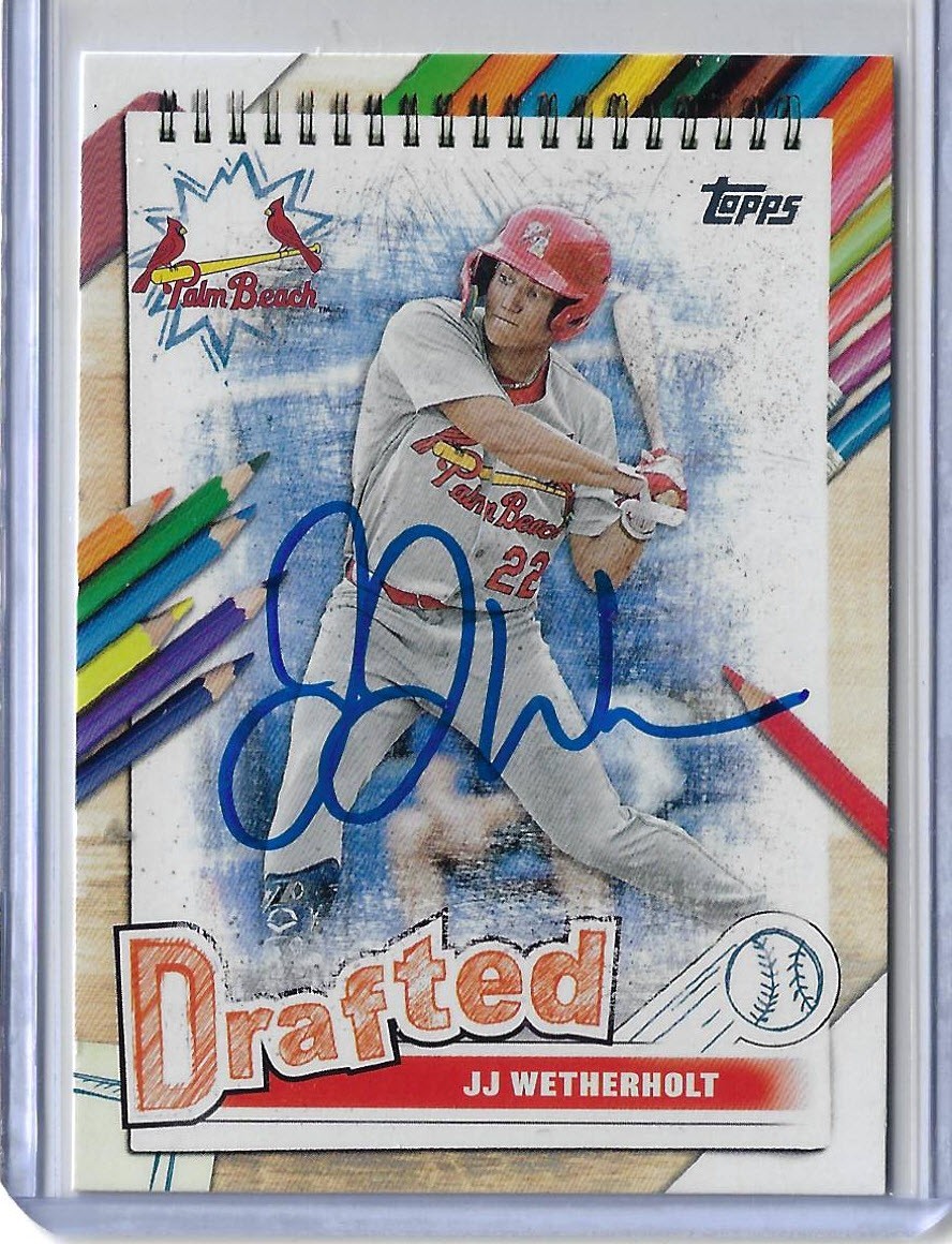 JJ Wetherholt Autographed 2025 Topps Pro Debut Drafted DF-8 Rookie Card