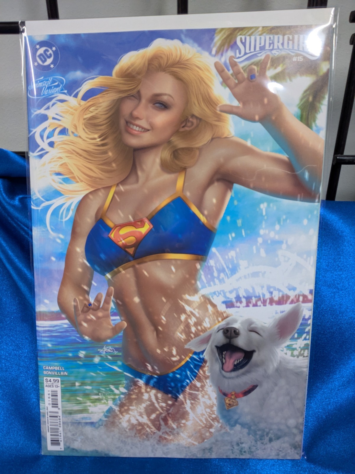 Supergirl #15 Cover E Ariel Diaz Swimsuit Card Stock Variant.  We Combine.