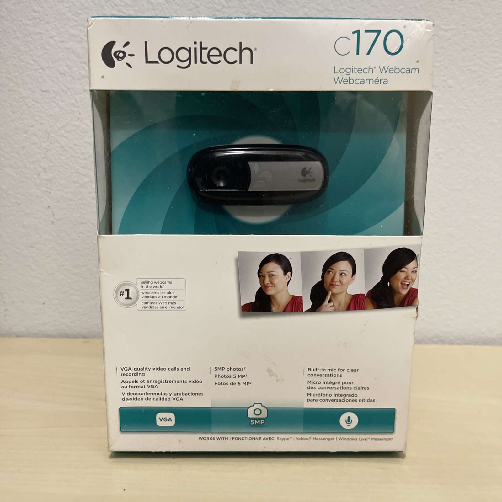 Logitech Webcam C170 Built in Mic Quality Video Calls, Recording, 5MP Photos etc