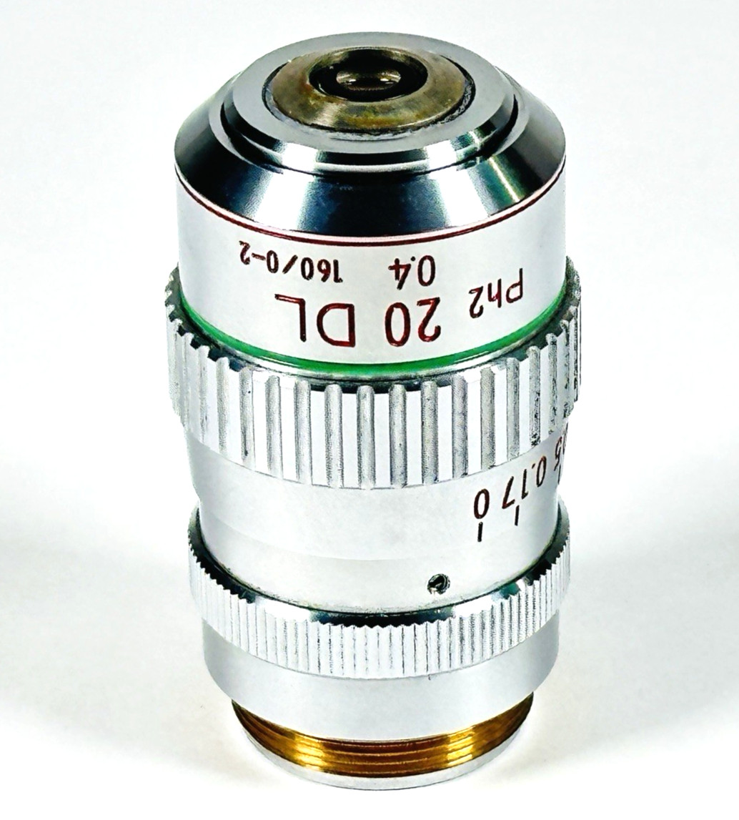 Nikon 20/0.4 DL Ph2 Phase Contrast w Correction Microscope Objective 20x