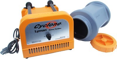 Lyman 7631550 Cyclone Rotary Tumbler Orange/Blue Multi-Caliber 1000 Cases 10 lbs