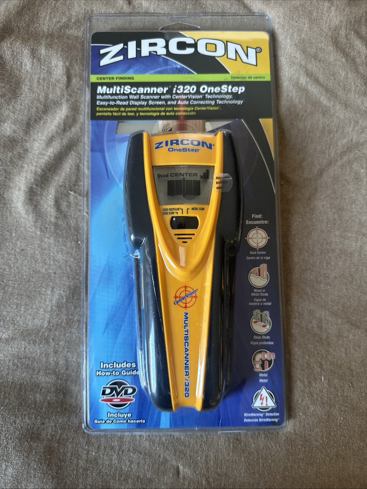 Zircon MultiScanner i320 Center-Finding Stud Finder with Metal And AC Scanning