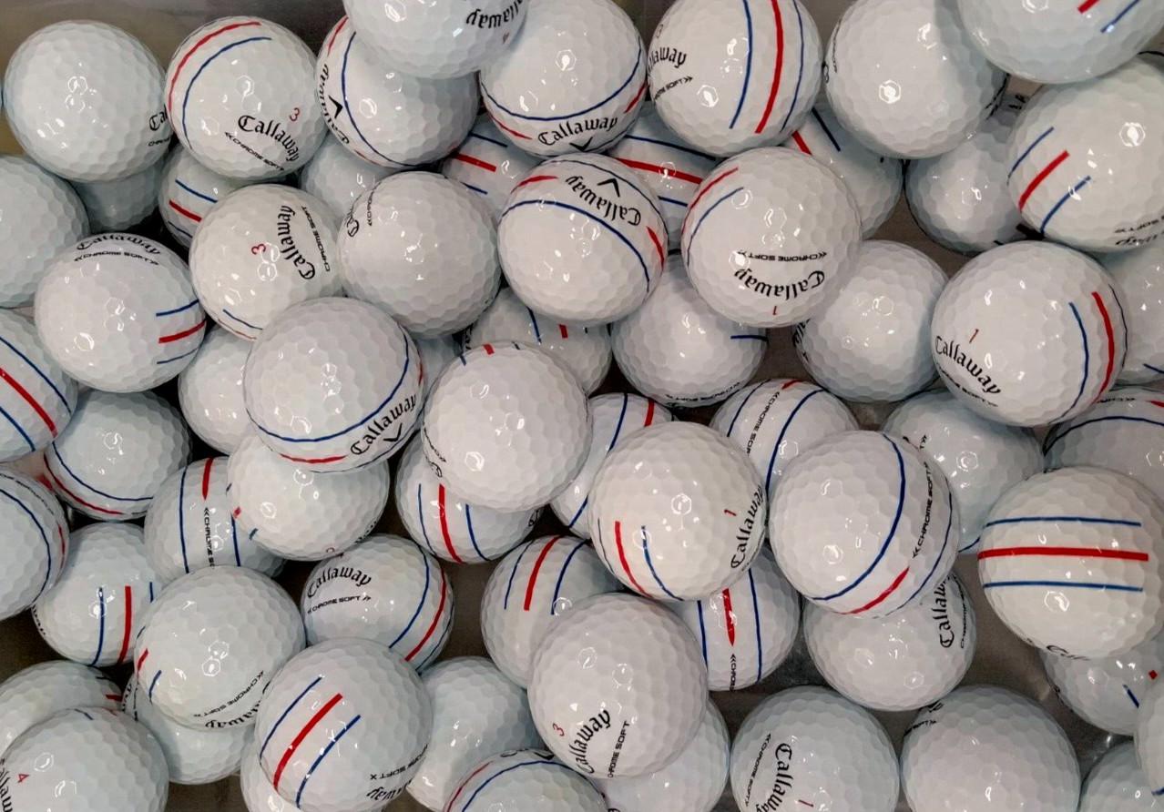 3 Dozen Callaway Chrome Soft Triple Track Golf Balls - 4A/5A