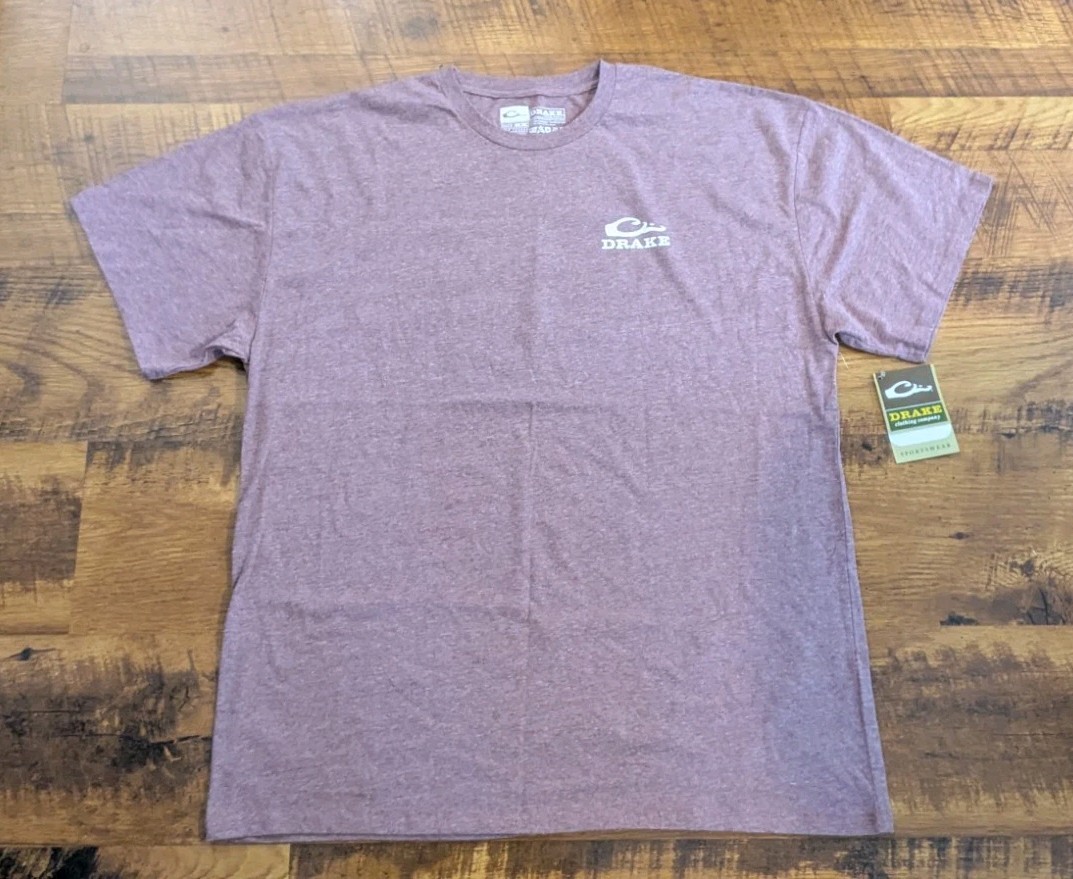 Men's Drake Waterflow  2XL Always In Season Hunting Graphic T shirt Heather Red