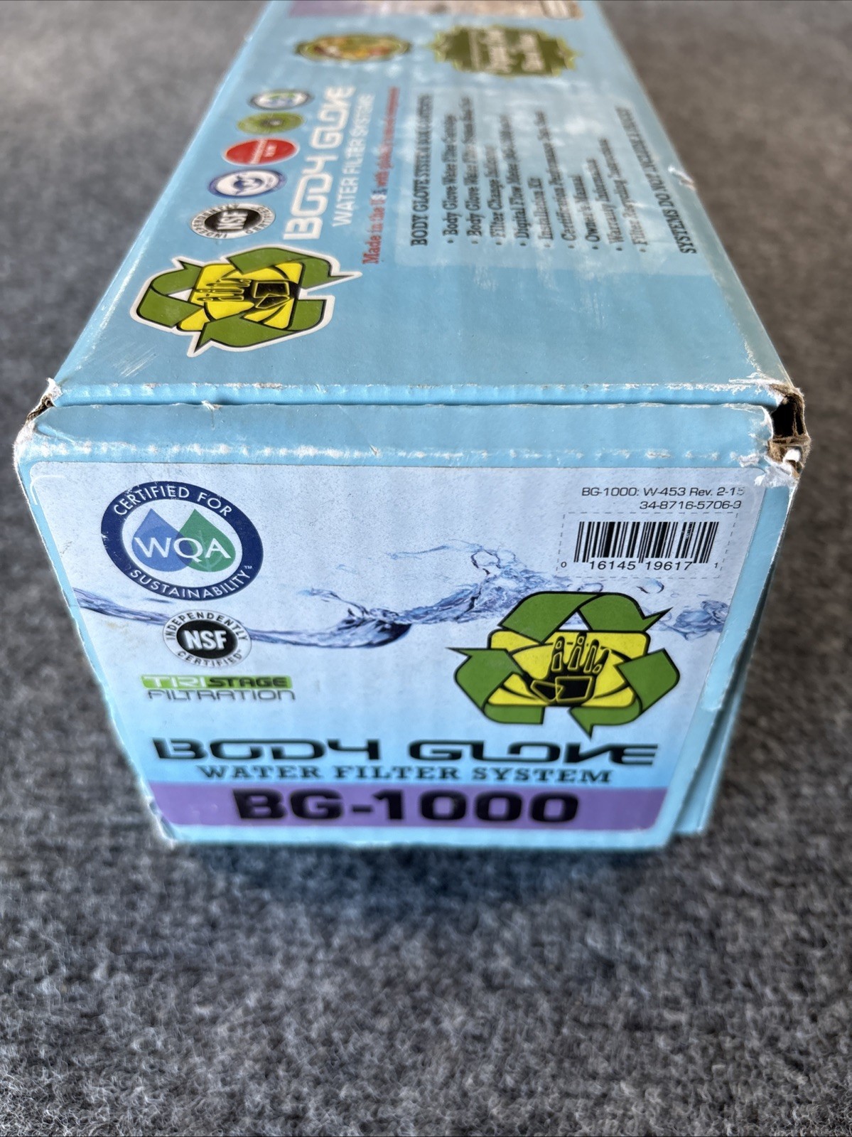 Genuine Body Glove BG-1000 Water Filter System OEM.  Clean Safe Drinking Water