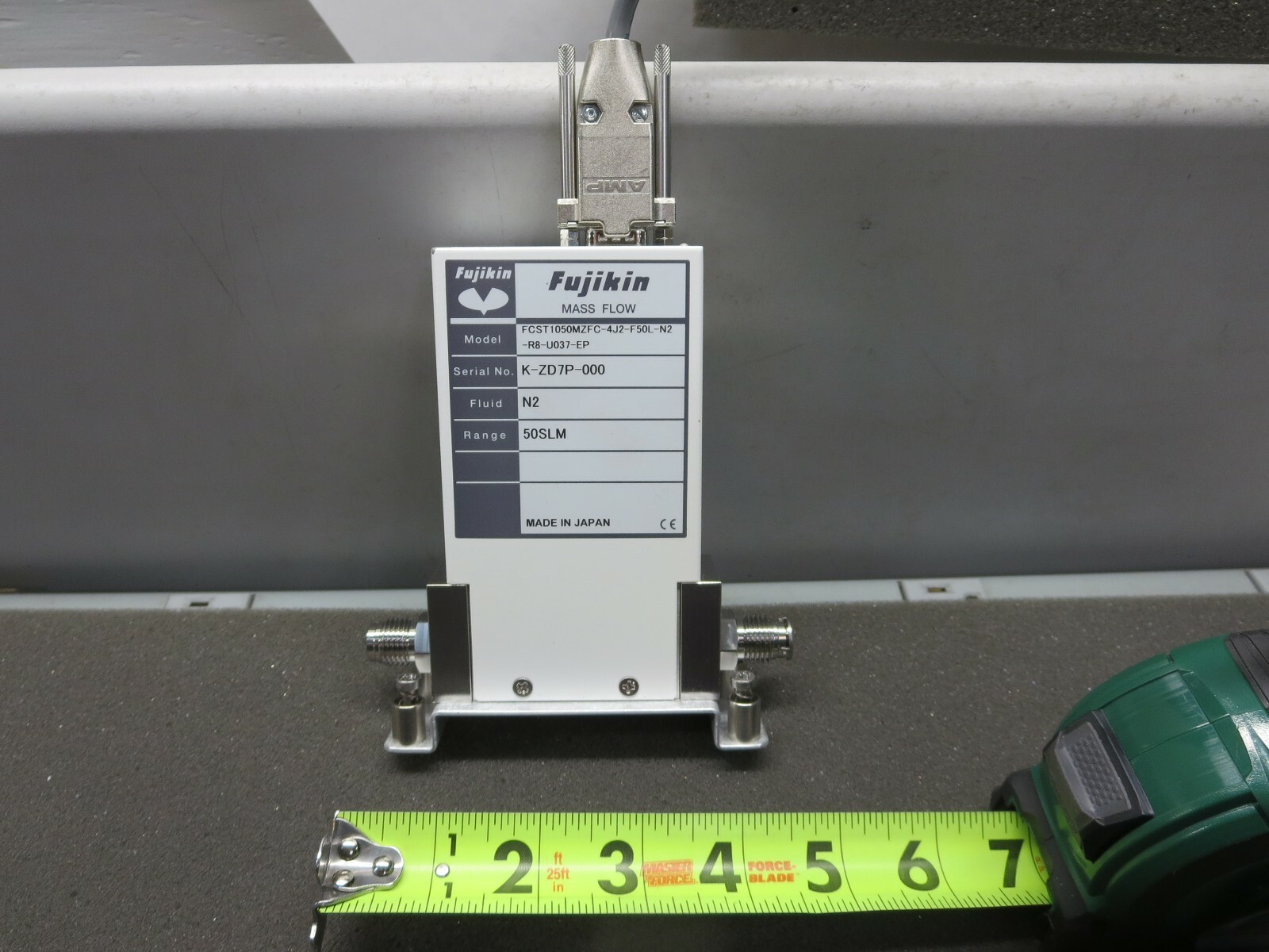 Fujikin, T 1000M, Mass Flow, FCST1050MZFC-4J2-F50L-N2-R8-U037-EP, Range 50SLM