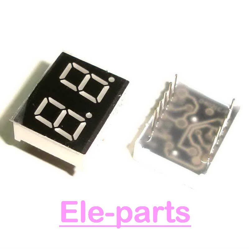 10 Pcs 2 Digit 0.4Inch Red 7 Segment Led Display Common Cathode Digital Tube