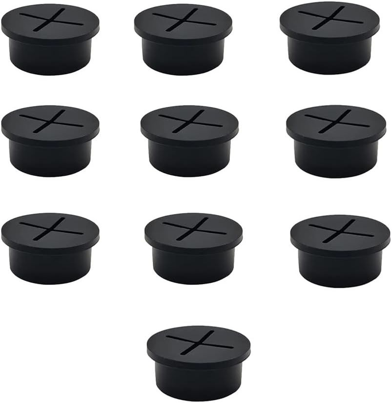Durable 3/4 Inch Flexible Rubber Grommets - 10 Pieces for Easy Wire Management