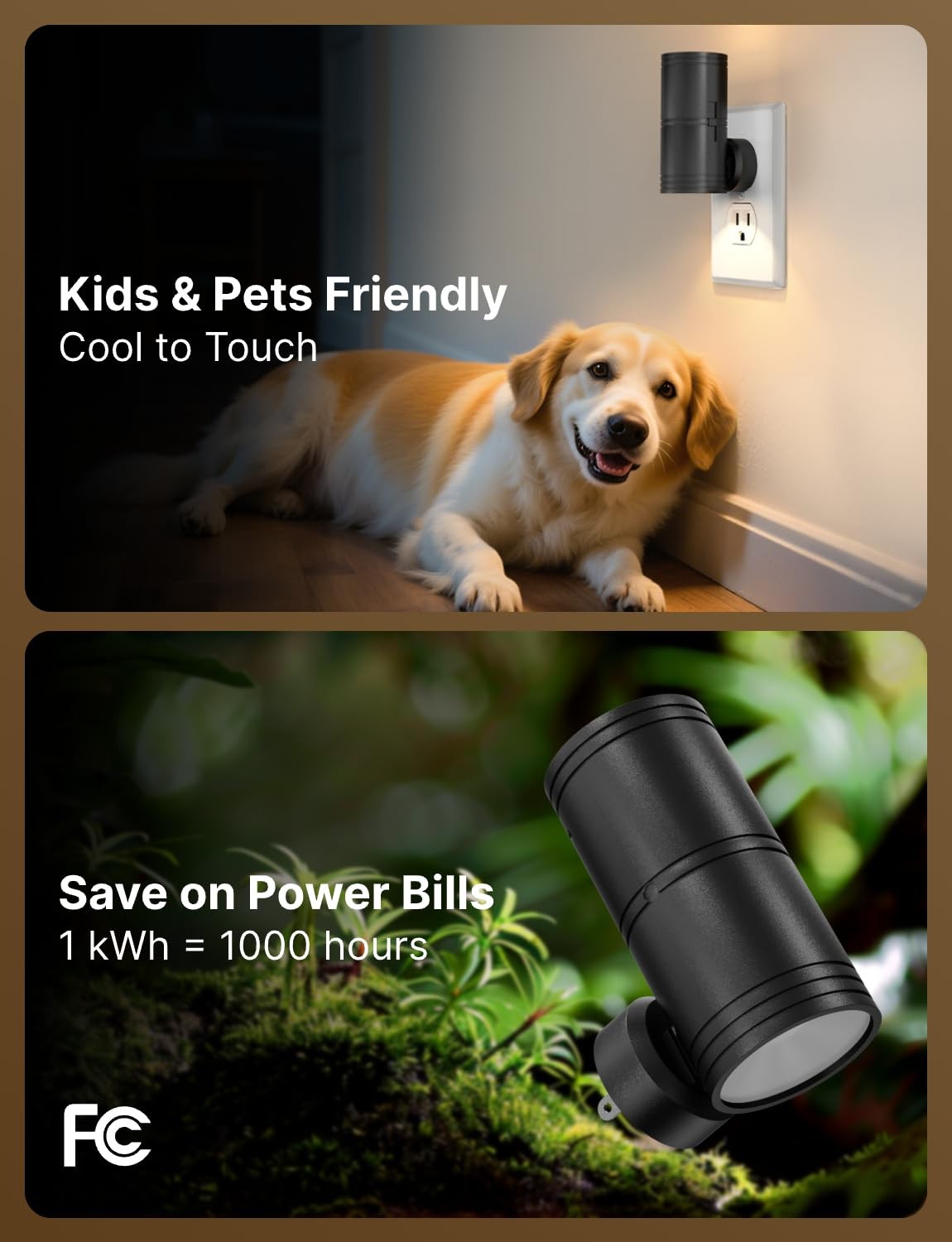 Likelgn Night Light Plug into Wall, 2 Pack Dimmable LED Nightlight with Dusk ...