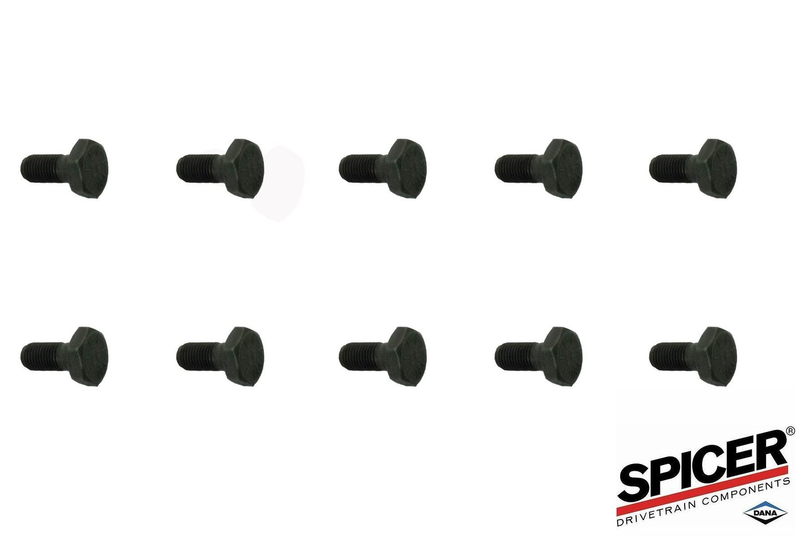 Dana 44 Ring Gear Bolts Set of (10) Bolts 3/8x24 Threads