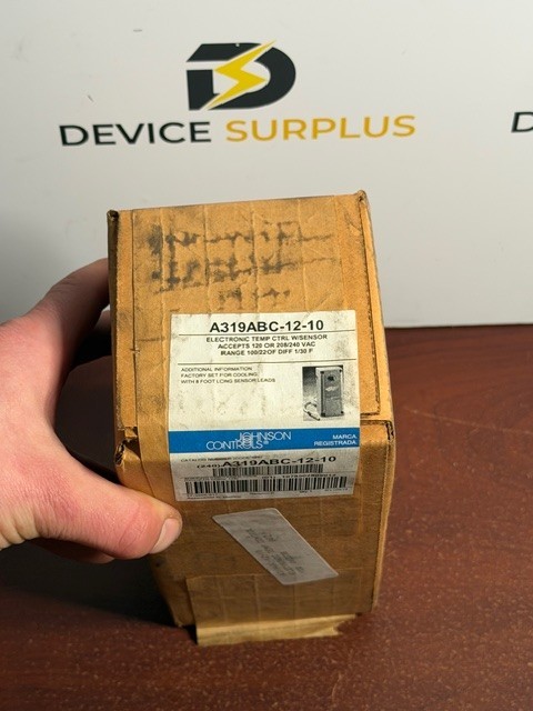 Johnson Controls A319ABC-12-10 Electronic Temperature Control 120VAC 100–220 New