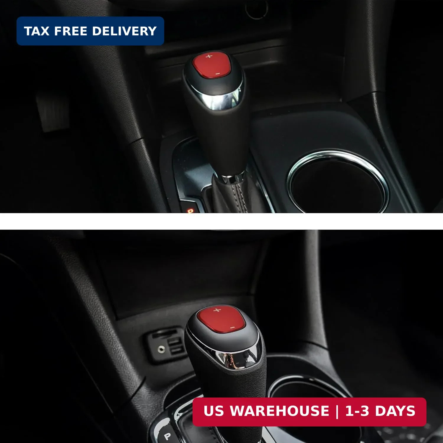 TOMALL Stainless Steel Car Gear Shift Knob Cover Compatible with Chevy Equinox 2