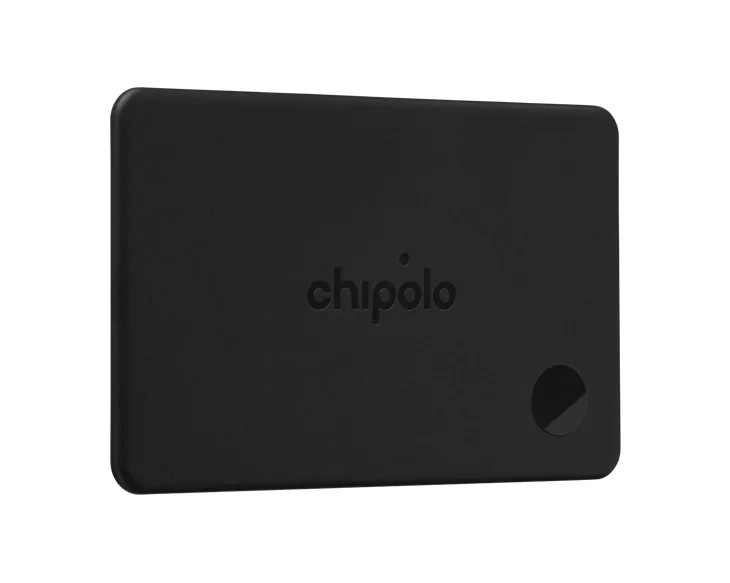 Chipolo Card Tracking Device, Charcoal, Apple & Android, Wireless Rechargeable
