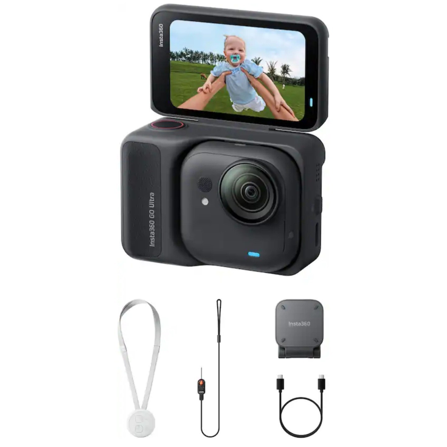 Insta360 Go Ultra Standard Bundle, Midnight Black,can not active
