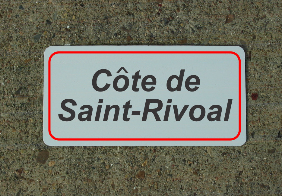 Cote De Saint Rivoal ROAD SIGN METAL TOUR DE FRANCE Bike Race ROUTE