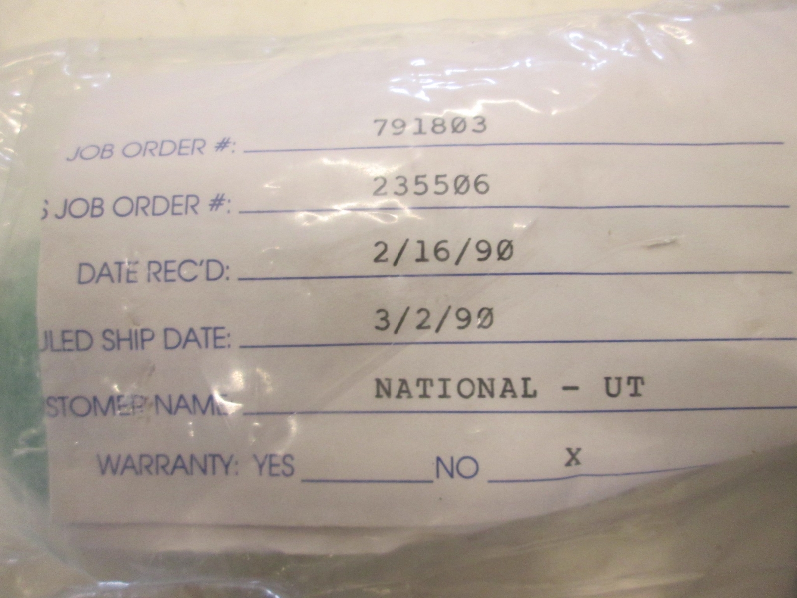 National, 959457, Spin Motor, Used