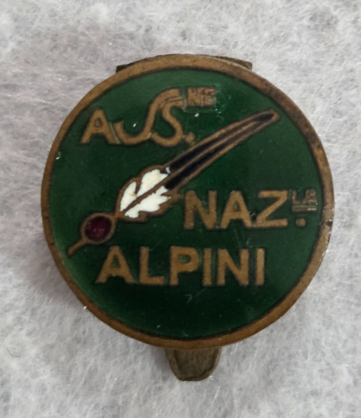 distintivo alpini smaltato ana associazione nazionale '900 biassone diam 1,7 cm