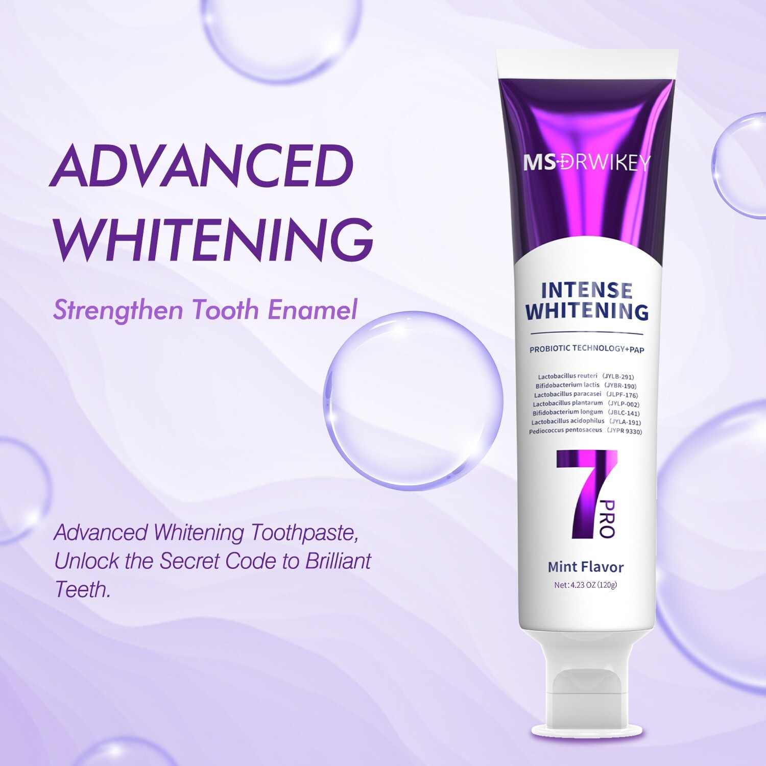 MSDRWIKEY 3-Pack Toothpaste Bundle | SP-6 Whitening & Cooling & 7-Pro