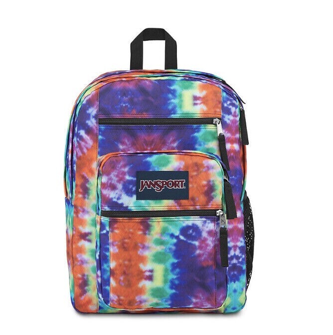 NEW JanSport Big Student Backpack, Red/Multi Hippie Days