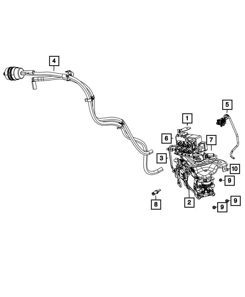 Genuine Mopar Compressor Air Line 68087229AA