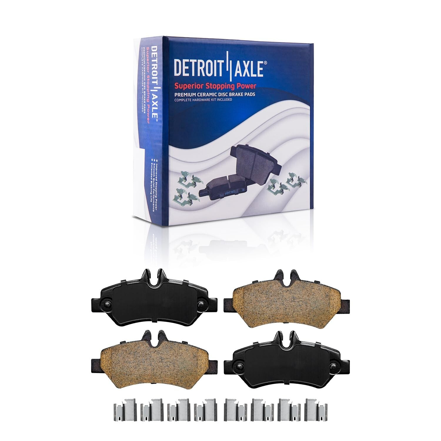 Front Rear Ceramic Brake Pads for Dodge Freightliner Mercedes-Benz Sprinter 2500
