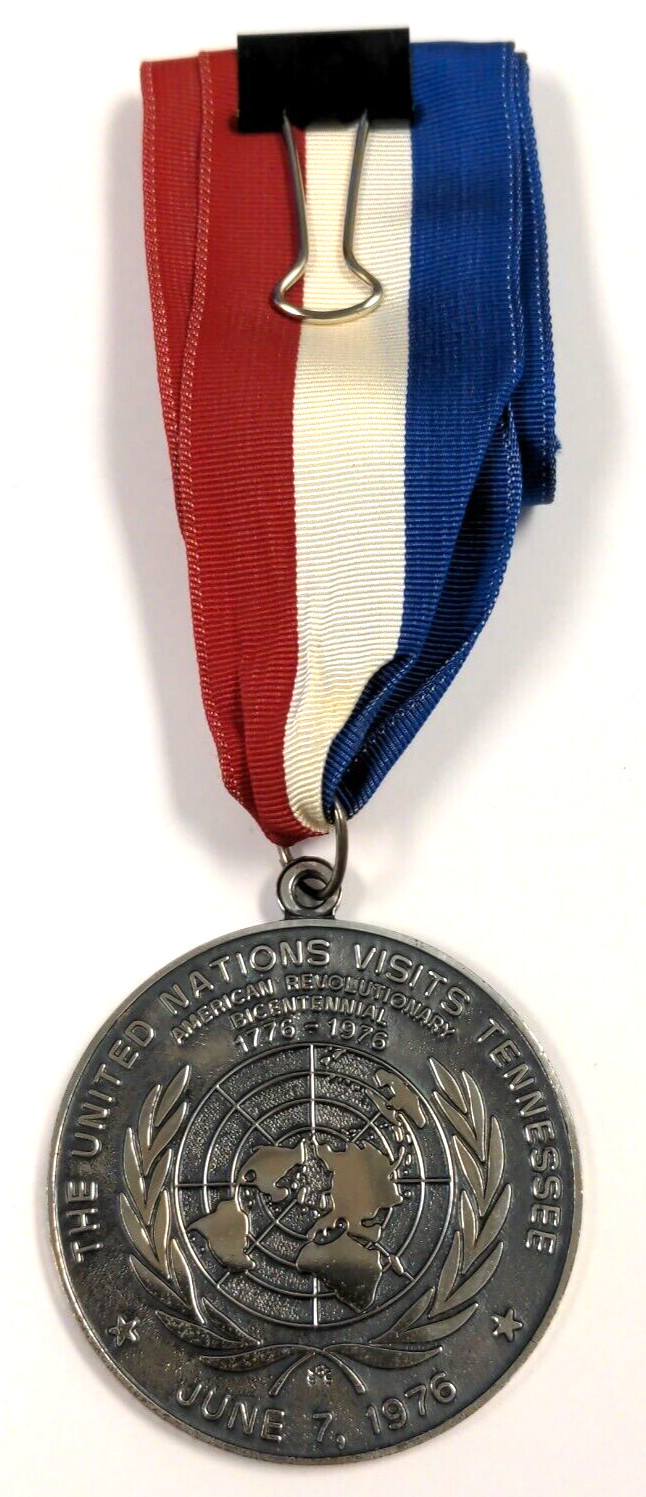 1976 United Nations Visits Tennessee USA America Commemorate Medal Badge Pendant