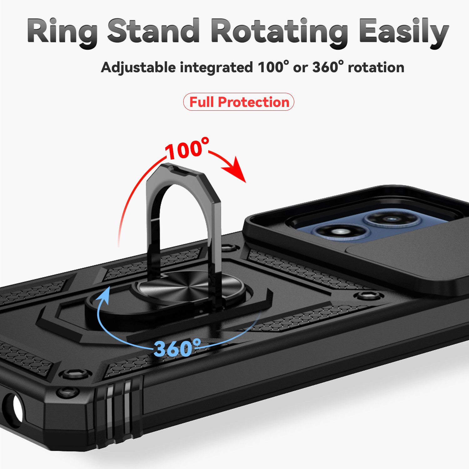 For Samsung Galaxy A26 Case Shockproof Ring Holder Stand Camera Cover