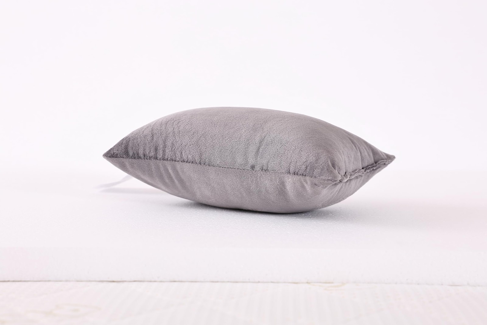 Tiny Pillow, 2-Pack Gray Micromink Shell Mini Pillows, 11"x7" - Machine Washa...