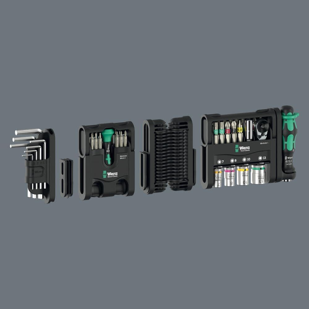 Wera Tools Chrome-Vanadium Tool-Check Modular Set Imperial 1, 50 Pieces