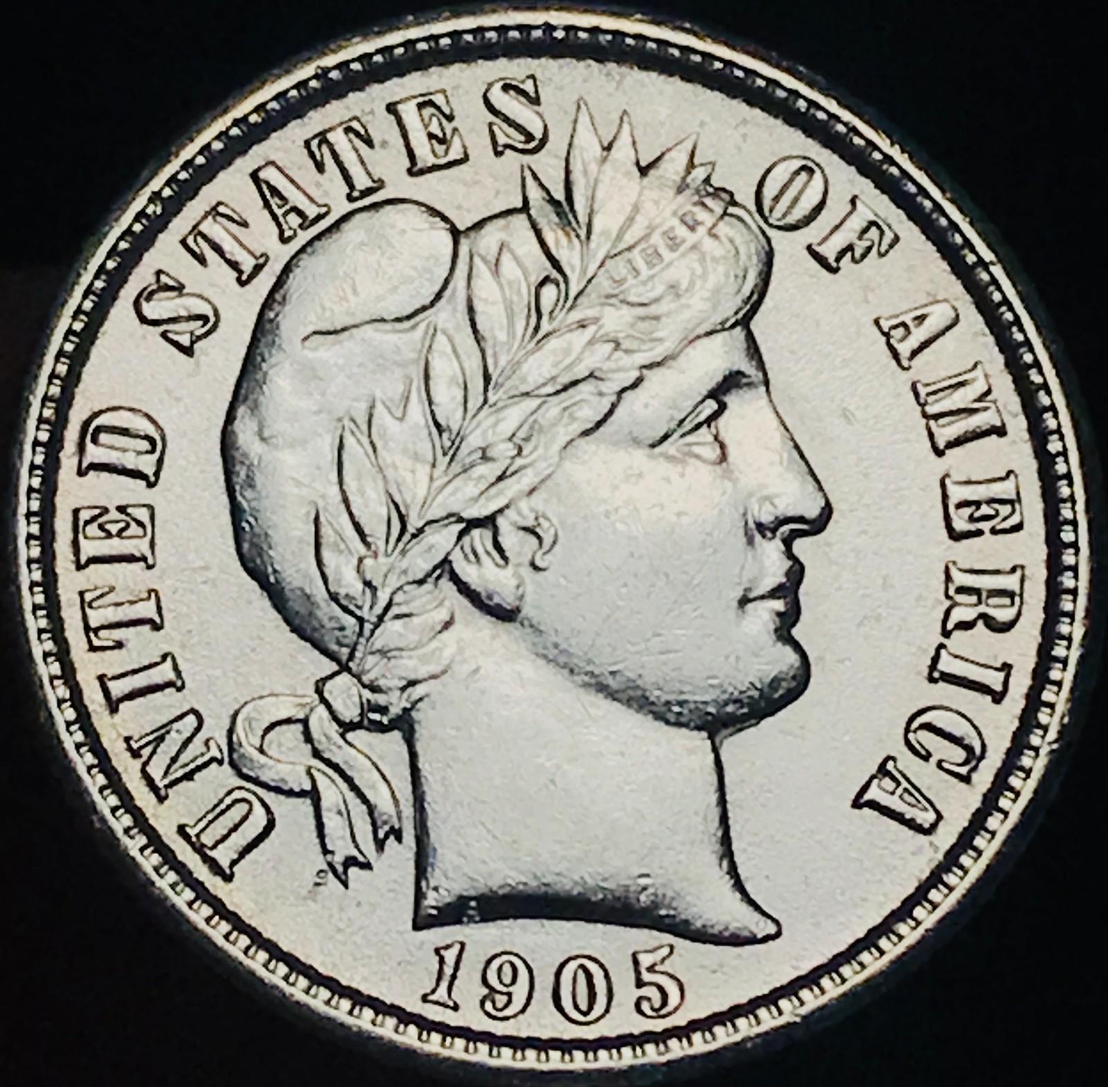 1905 Barber Dime 10c Liberty Head High Grade Det Silver US Coin CC30618