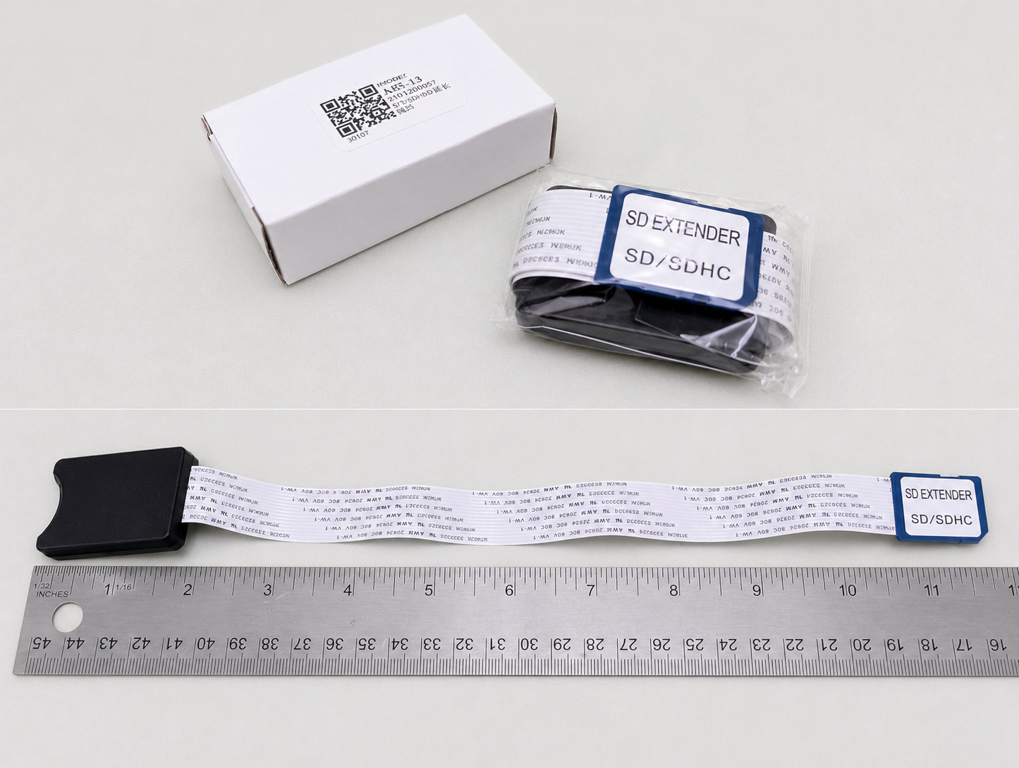 30cm / 12in  SD Card Extension Cable Adapter Flexible Extender USA GDEMU