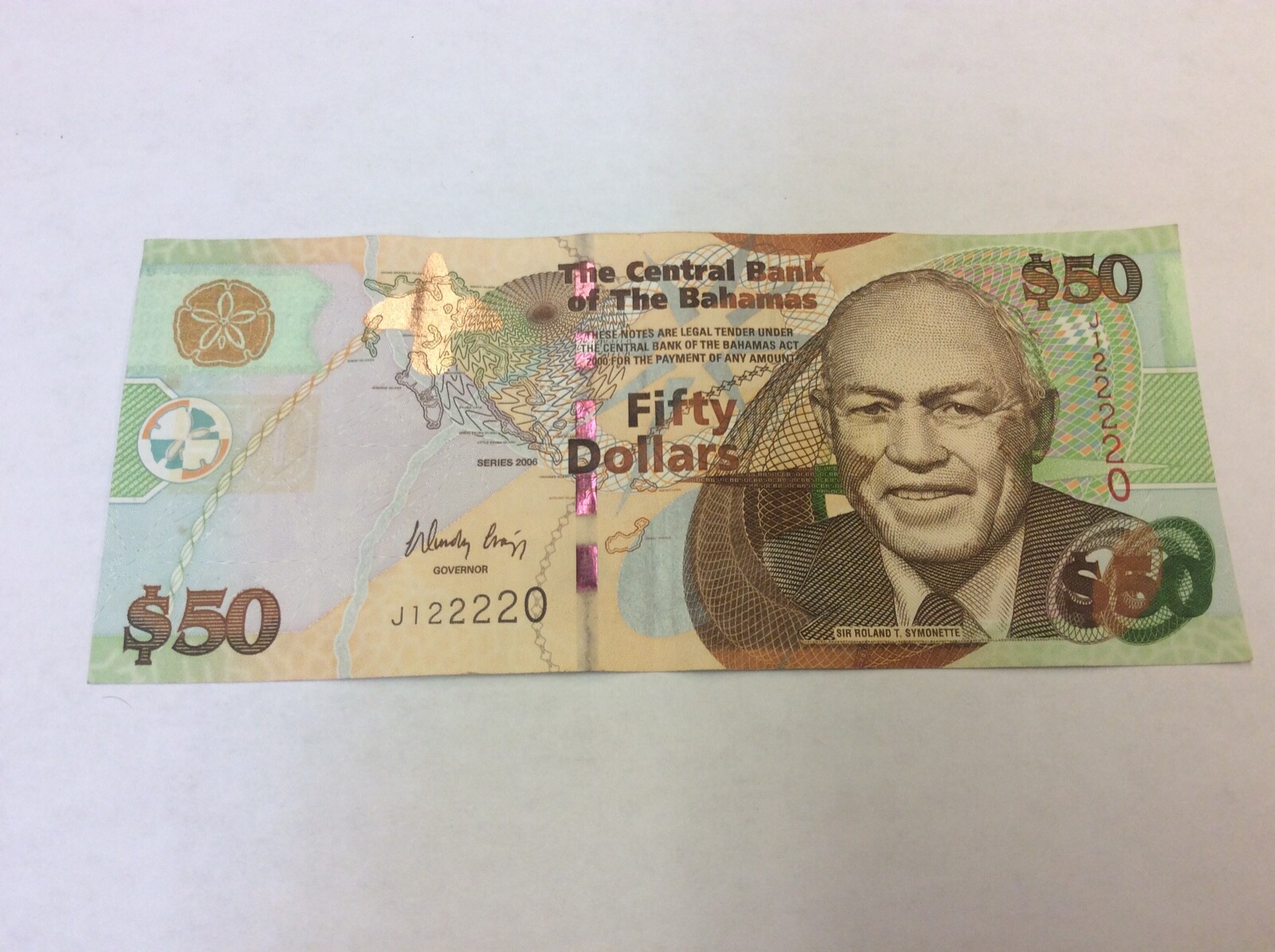 $50.00 BAHAMAS  2006 "CRISP" SERIES P75  #220 BEST PRICE ON EBAY!