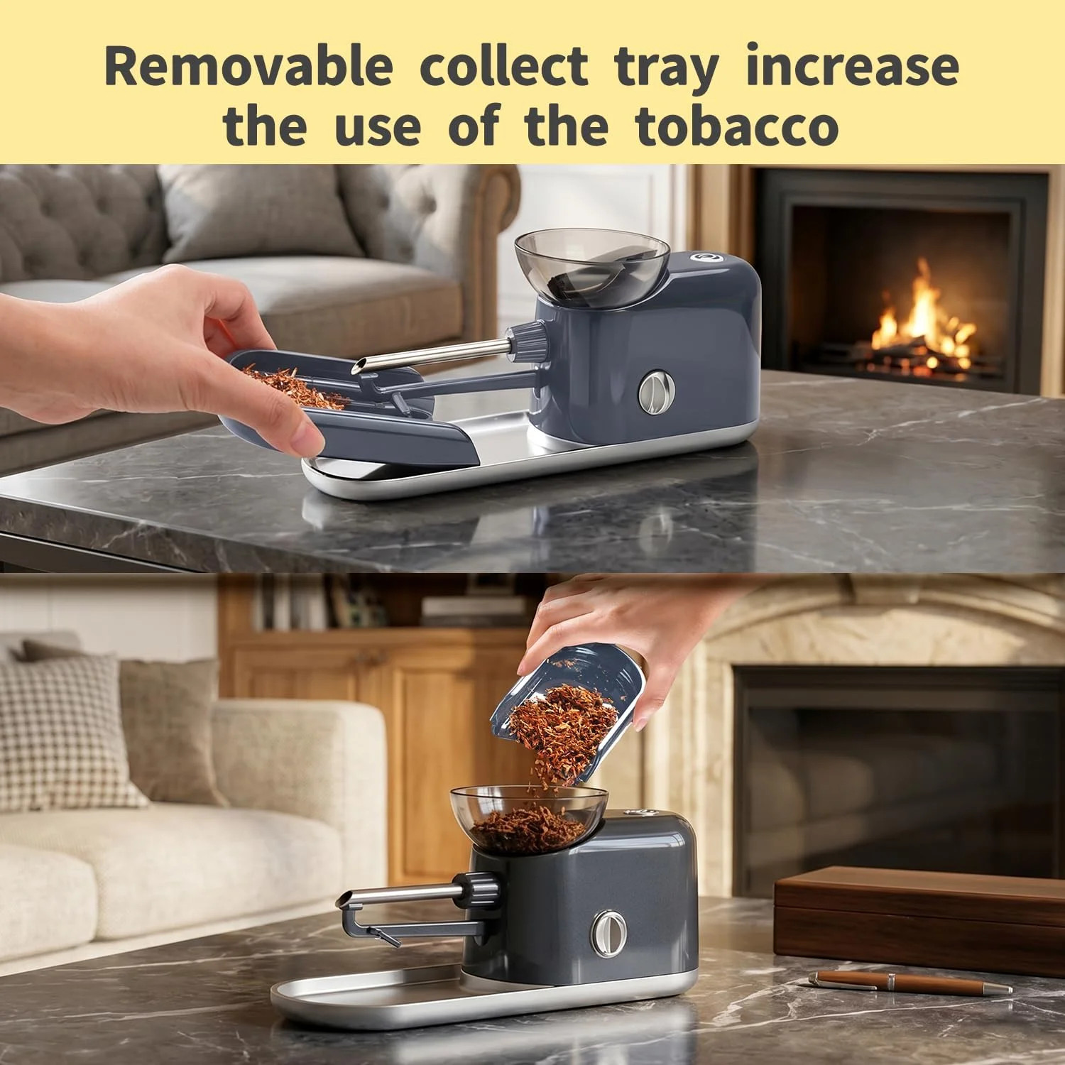 Efficient Electric Cigarette Rolling Machine Automatic DIY Tobacco Roller, Porta