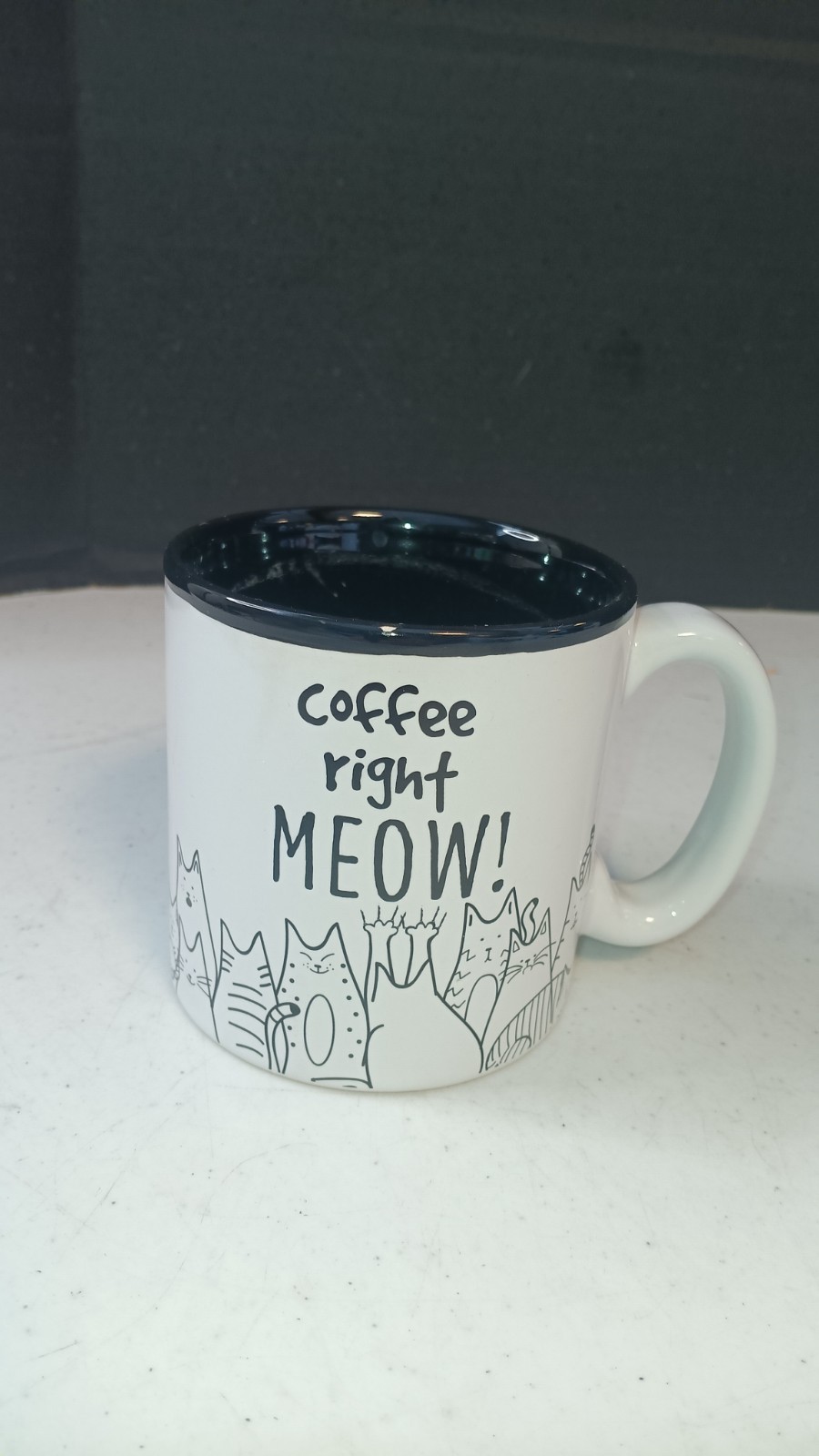 burton & Burton Coffee Right MEOW! 12 Ounce Mug