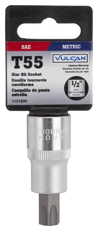 NEW VULCAN SIZE T55 TORX STAR 1/2" DRIVE SCREWDRIVER BIT SOCKET 1131630