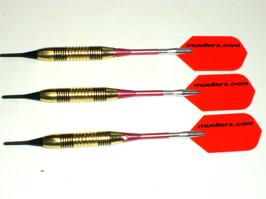 Soft Tip Darts, New 16 Gram Brass with Aluminum Spinning Shafts #3367