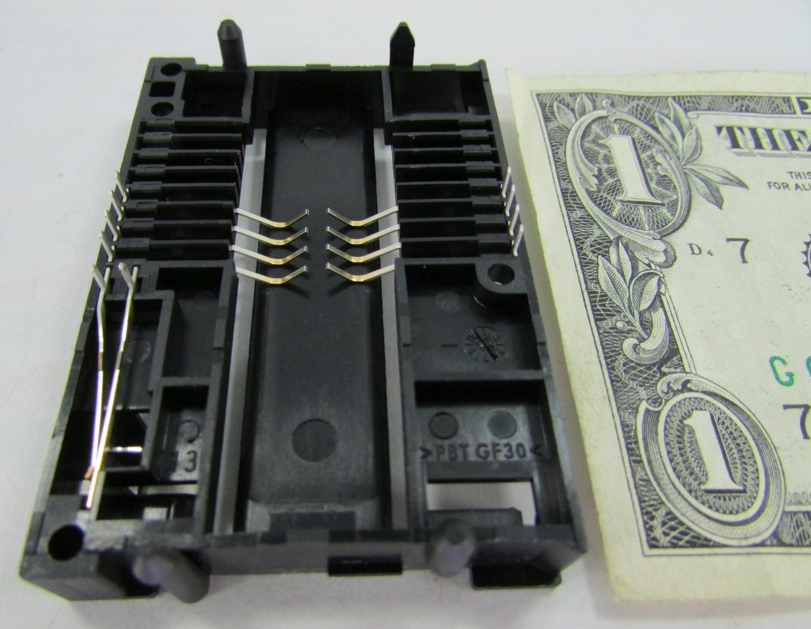 Lot/2 New Tyco Amp PC Smart Card Reader PCB Sockets 10 Pin (8+2) Gold Contacts