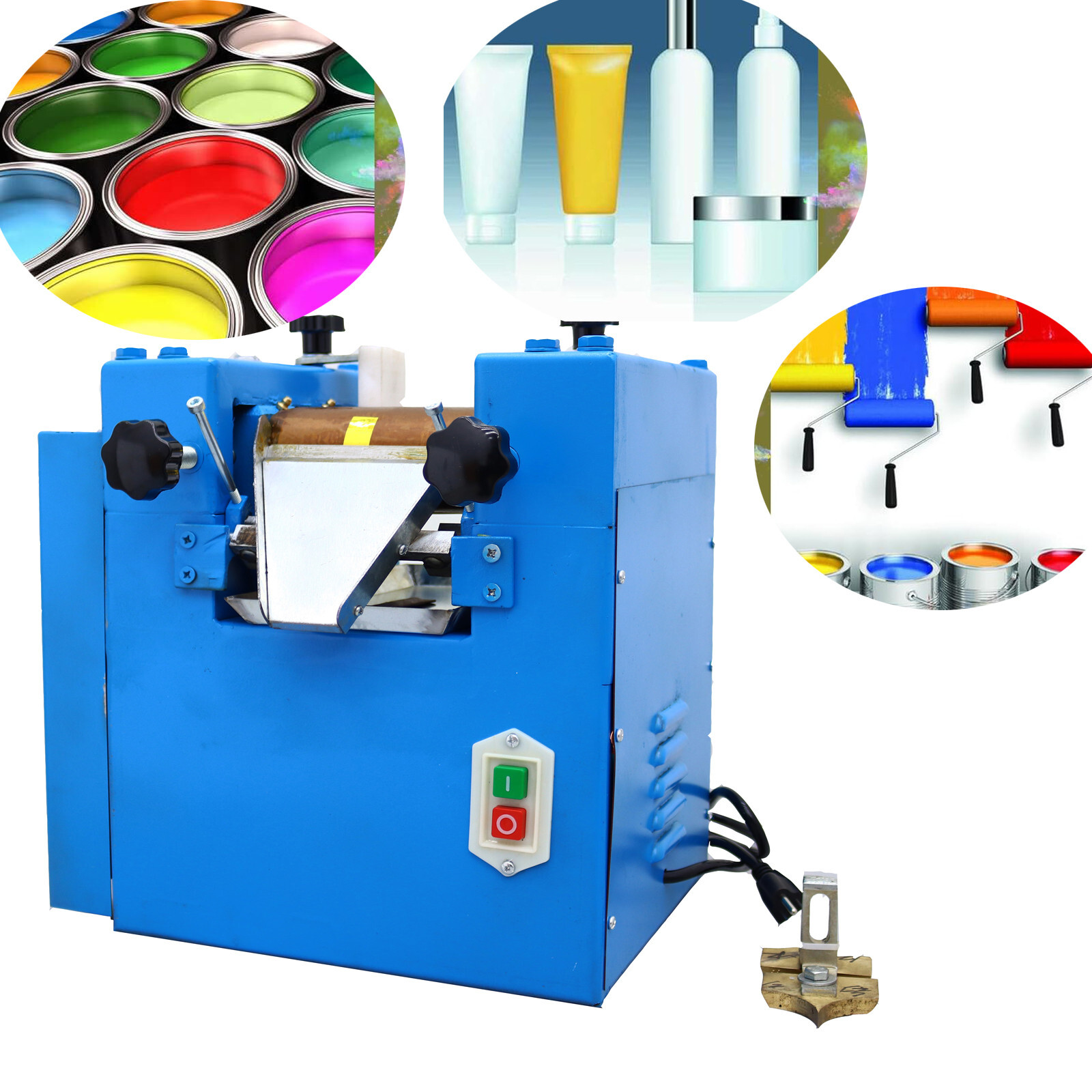 3 Roll Lab Grinder Grinding Mill 110V Electric Mill Grinding Crushing Machine