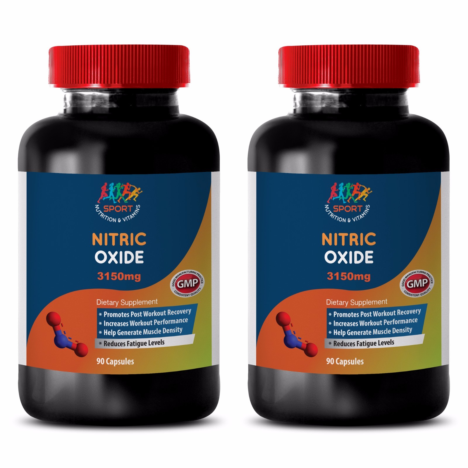Ornithine - NITRIC OXIDE 3150 - Healthy Solution - Nitric Boost - 2Bot 180Ct