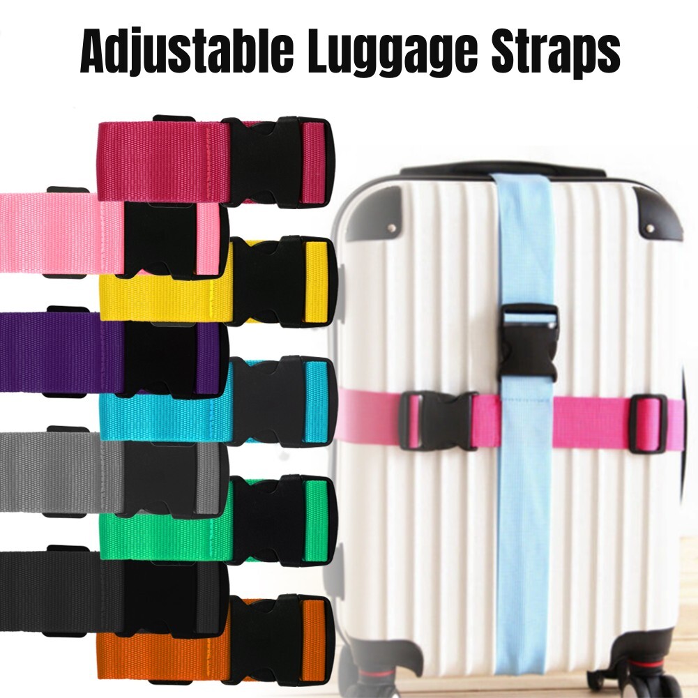 NEW Buckle Lock Tie Down Belt Practical Adjustable Luggage Straps Packing Belt
