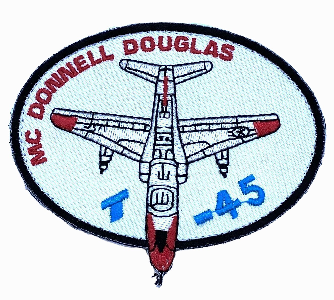 MCDONNELL DOUGLAS T-45 Patch – With Hook and Loop, 3.5"