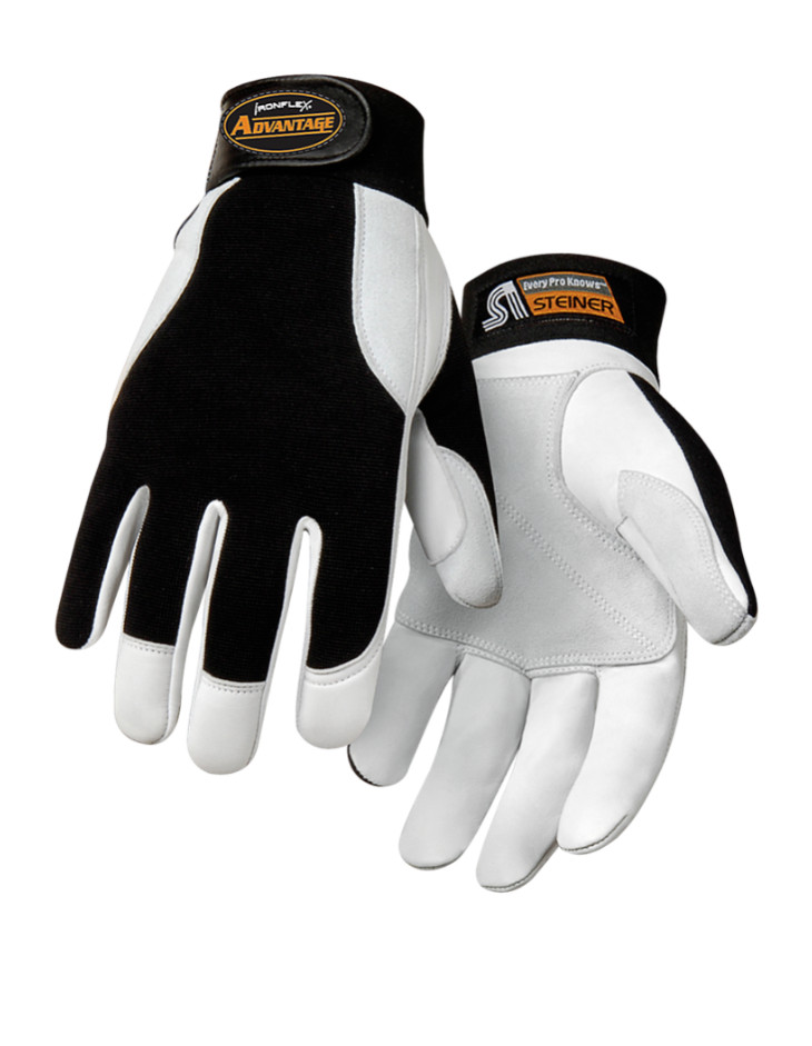 STEINER SIZE XTRA LARGE IRONFLEX ADVANTAGE GOAT GRAIN LEATHER WORK GLOVE