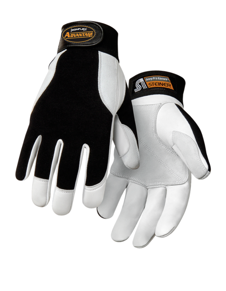 STEINER SIZE XTRA LARGE IRONFLEX ADVANTAGE GOAT GRAIN LEATHER WORK GLOVE