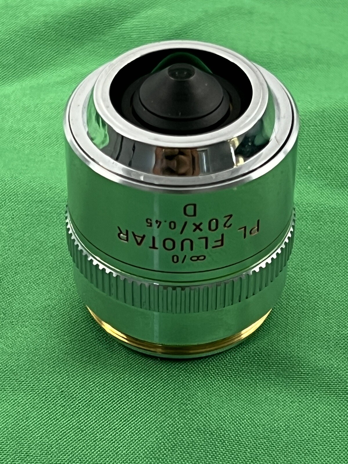 Leitz Wetzlar Germany PL FLUOTAR 20 X / 0.45 D Microscope Objective Part 567016