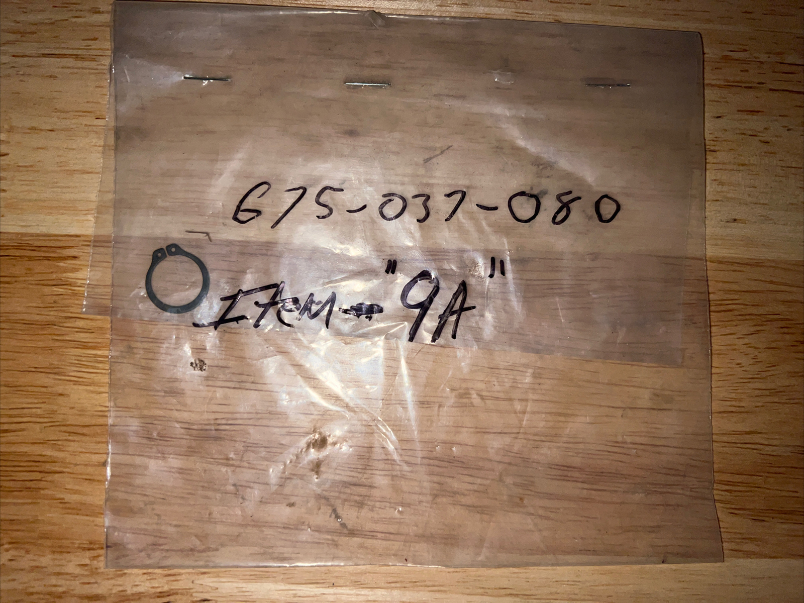 Nos Surplus Warren Rupp 675-037-080 Retaining Ring